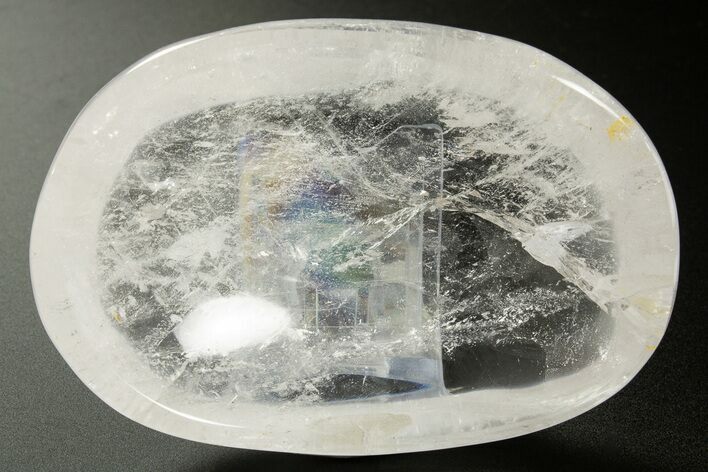 Polished Clear Quartz Dish - Madagascar #336432